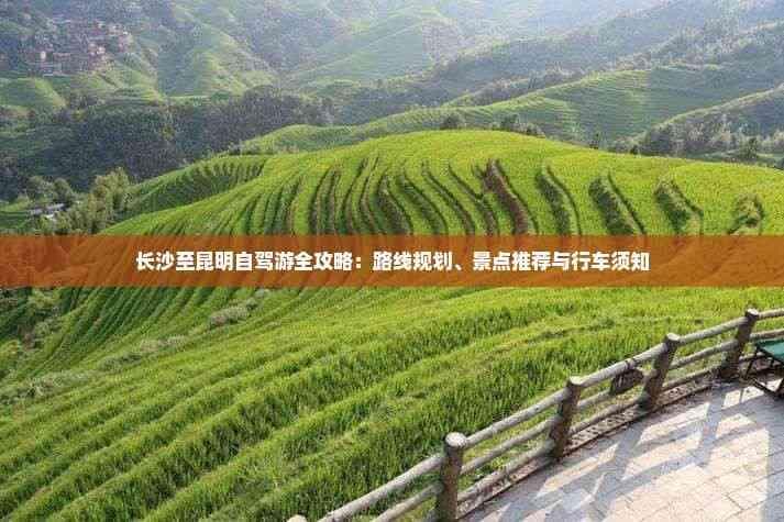 长沙至昆明自驾游全攻略：路线规划、景点推荐与行车须知