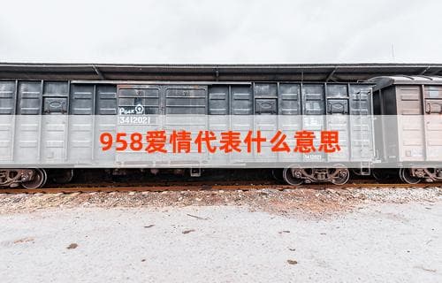 958爱情代表什么意思？解读数字与情感的关联