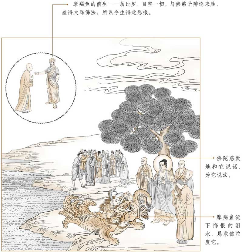 佛教动植物图文大百科：摩羯的象征意义与文化内涵