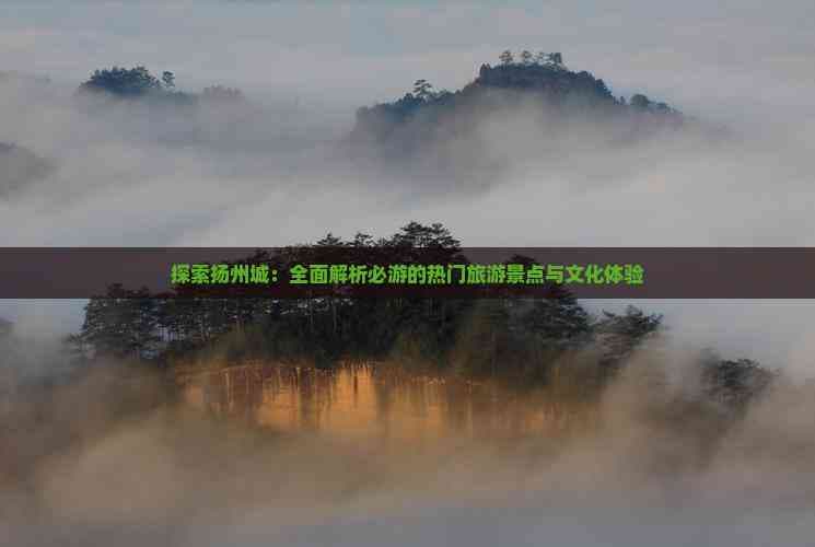 探索扬州城：全面解析必游的热门旅游景点与文化体验