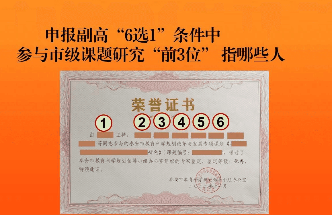 教师申报副高，“参与”市级以上课题要求前3位，包括主持人吗？