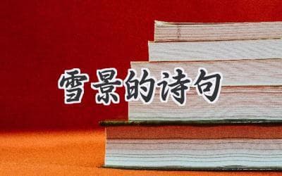 银装素裹，诗情画意：探寻雪景诗词的魅力
