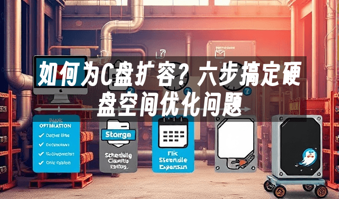 如何为C盘扩容？六步搞定硬盘空间优化问题