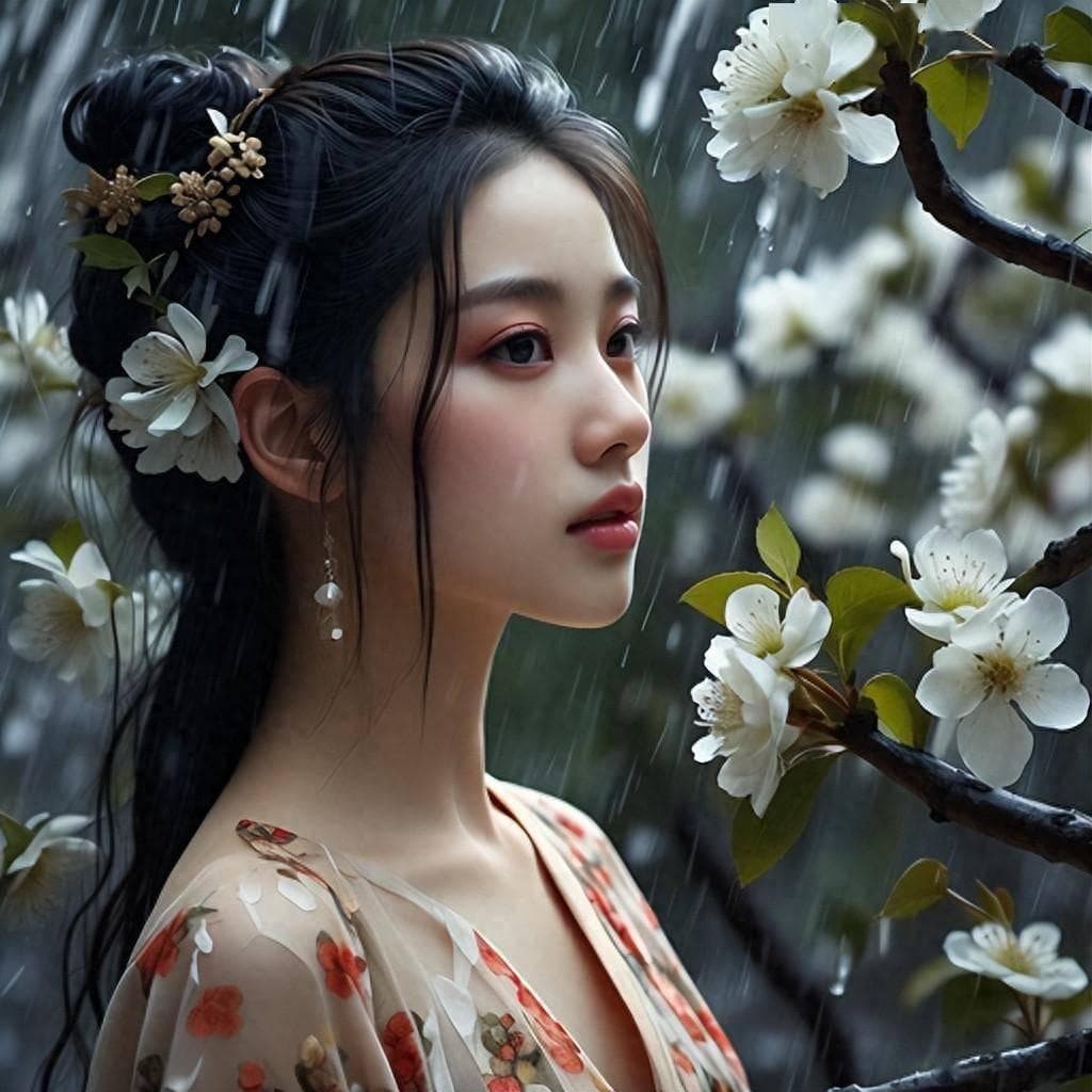 唐寅《一剪梅·雨打梨花深闭门》：忘了青春，误了青春