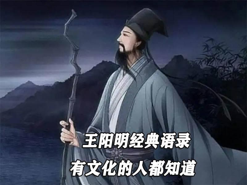 王阳明经典语录，有文化的人都知道
