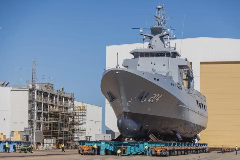 澳海军新型巡逻舰海试：NUSHIP Eyre开启战略巡逻新阶段