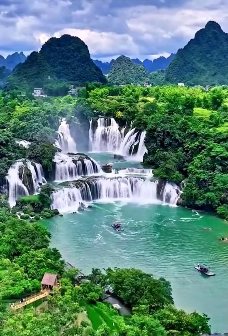 探秘德天瀑布,山水奇观与周边景点之旅
