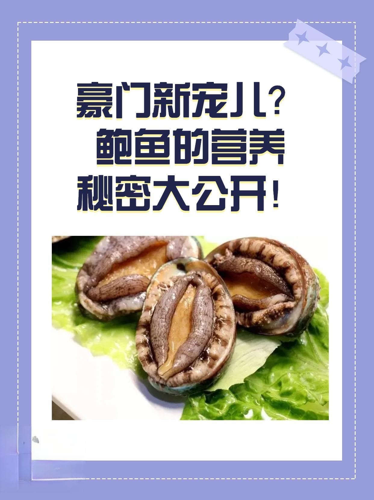 豪门新宠儿？鲍鱼的营养秘密大公开！