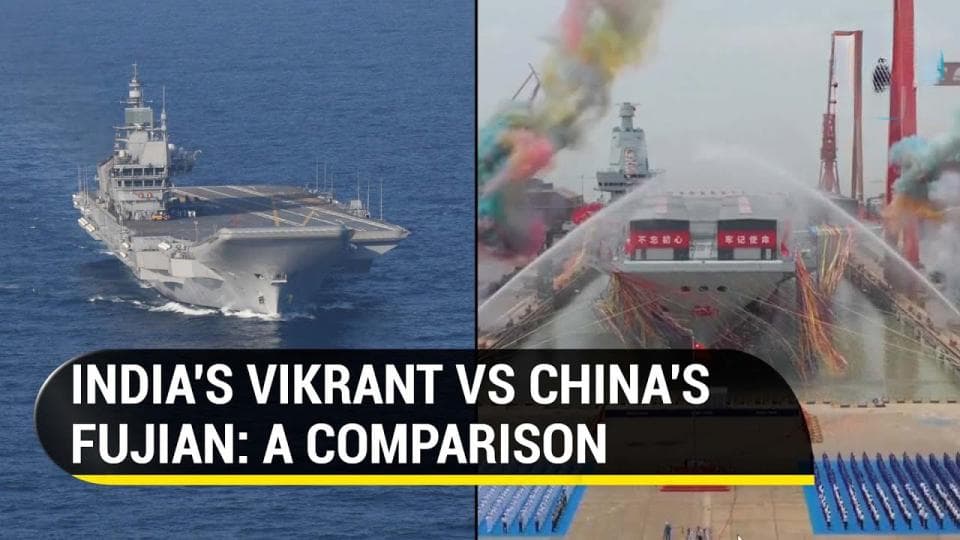 印度媒体罕见承认：中国福建舰全方位超越印度航母维克拉姆特