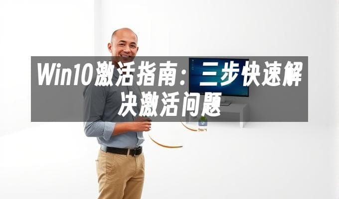 Win10激活指南：三步快速解决激活问题