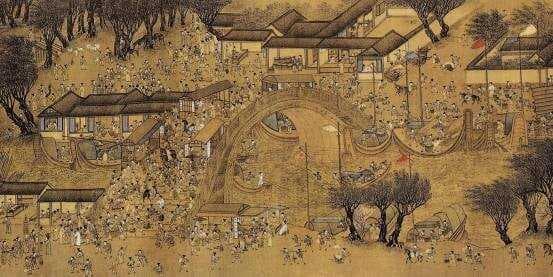 绘画艺术：清明上河图中古都汴京的繁华记忆