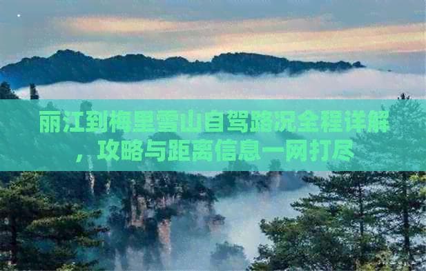 丽江到梅里雪山自驾路况全程详解，攻略与距离信息一网打尽