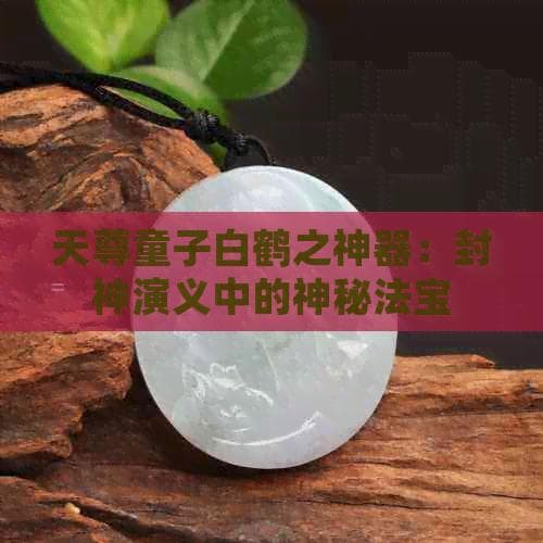 天尊童子白鹤之神器：封神演义中的神秘法宝