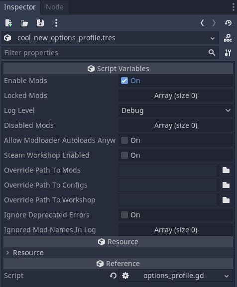 Mod Loader配置选项