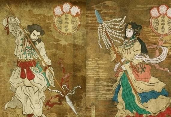 伊邪那岐与伊邪那美：日本创世神话中的夫妇神