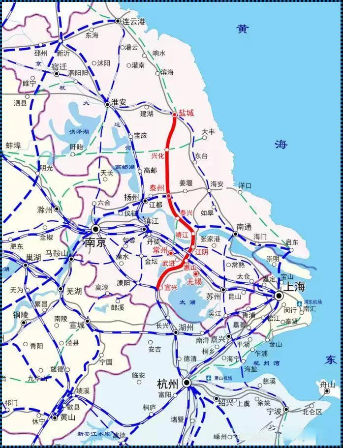 长三角"中轴线"盐泰锡常宜铁路今开工