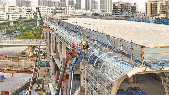 厦门地铁4号线全线车站封顶，2026年将试运行