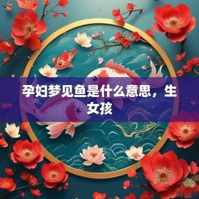 孕妇梦见鱼是什么意思，生女孩
