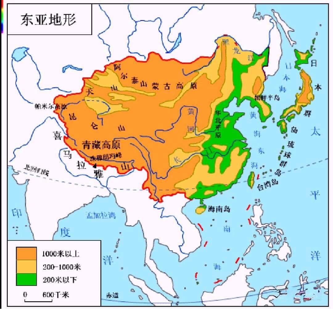 区域地理复习之世界地理4  东亚