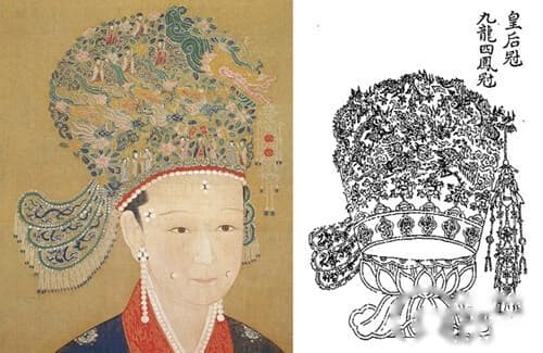 明朝皇后礼服详解：从九龙四凤冠到翟衣