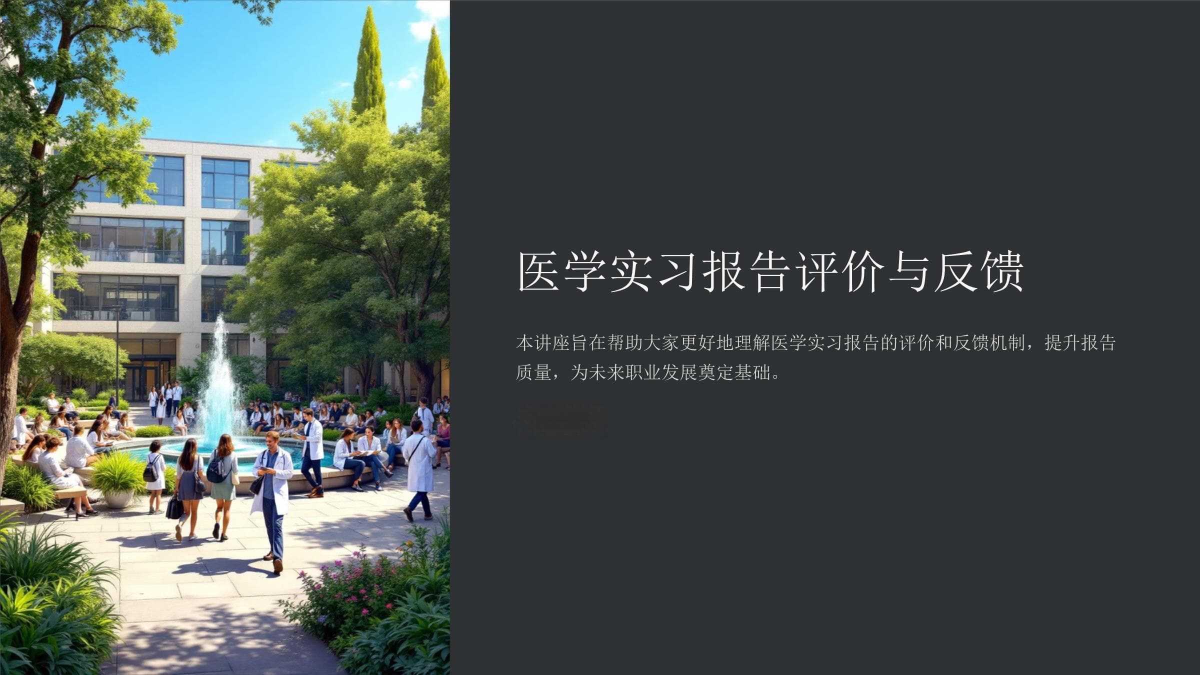 医学实习报告评价与反馈指南