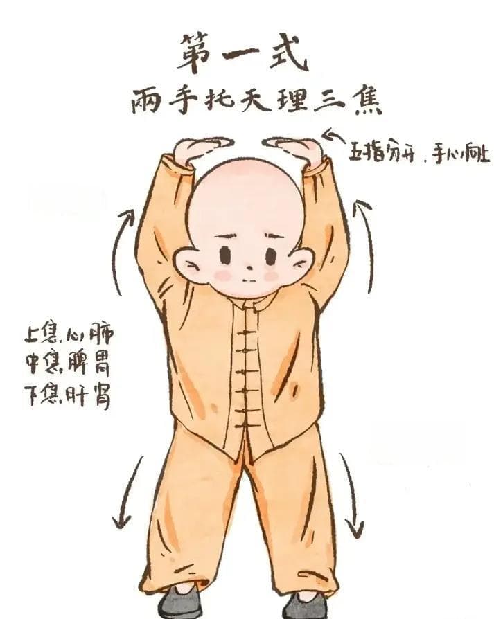 八段锦要追求高效练习，一次了解各式动作、呼吸、内在！