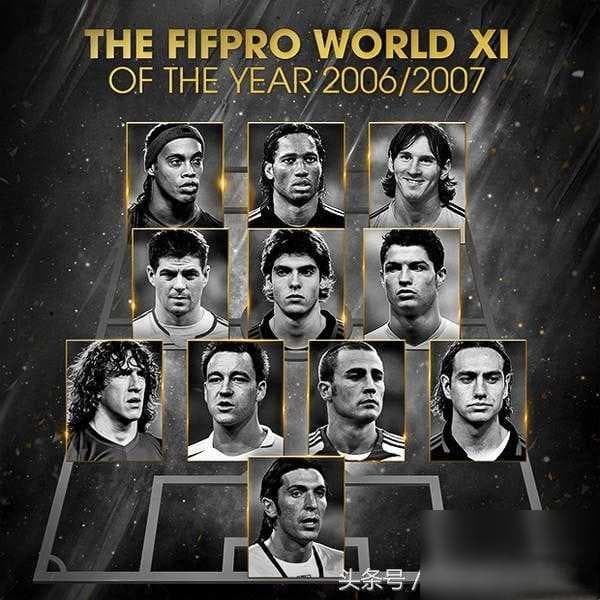 FIFA十年最佳阵容回顾：从2007到2017年的星光璀璨