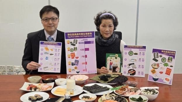 15至84岁整体人口轻度缺碘，或甲状腺肥大，食安中心吁多食藻类