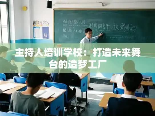 主持人培训学校：打造未来舞台的造梦工厂