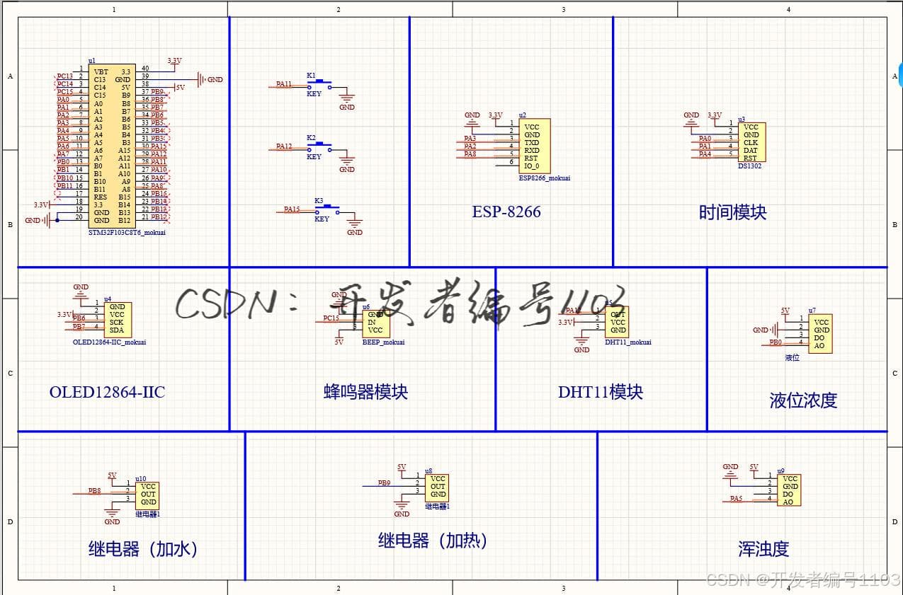 基于STM32单片机的智能鱼缸系统设计