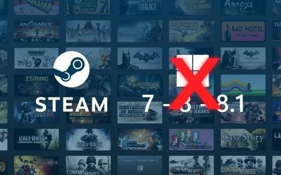 Steam平台重大更新：Windows 7和8用户注意，客户端将不再支持！