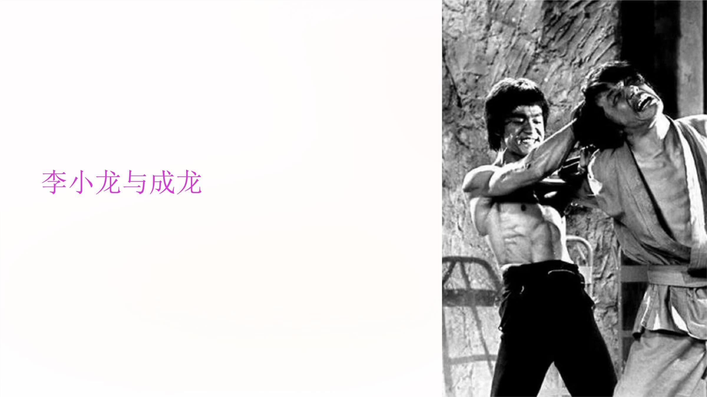 李小龙与成龙：功夫巨星的传奇人生
