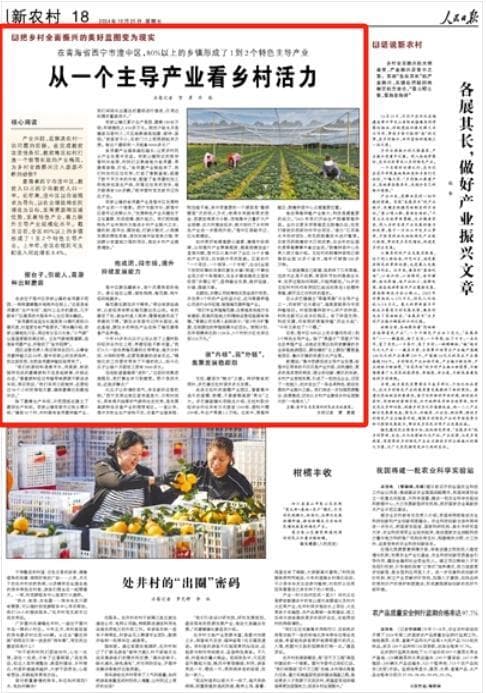从一个主导产业看西宁市湟中区乡村活力