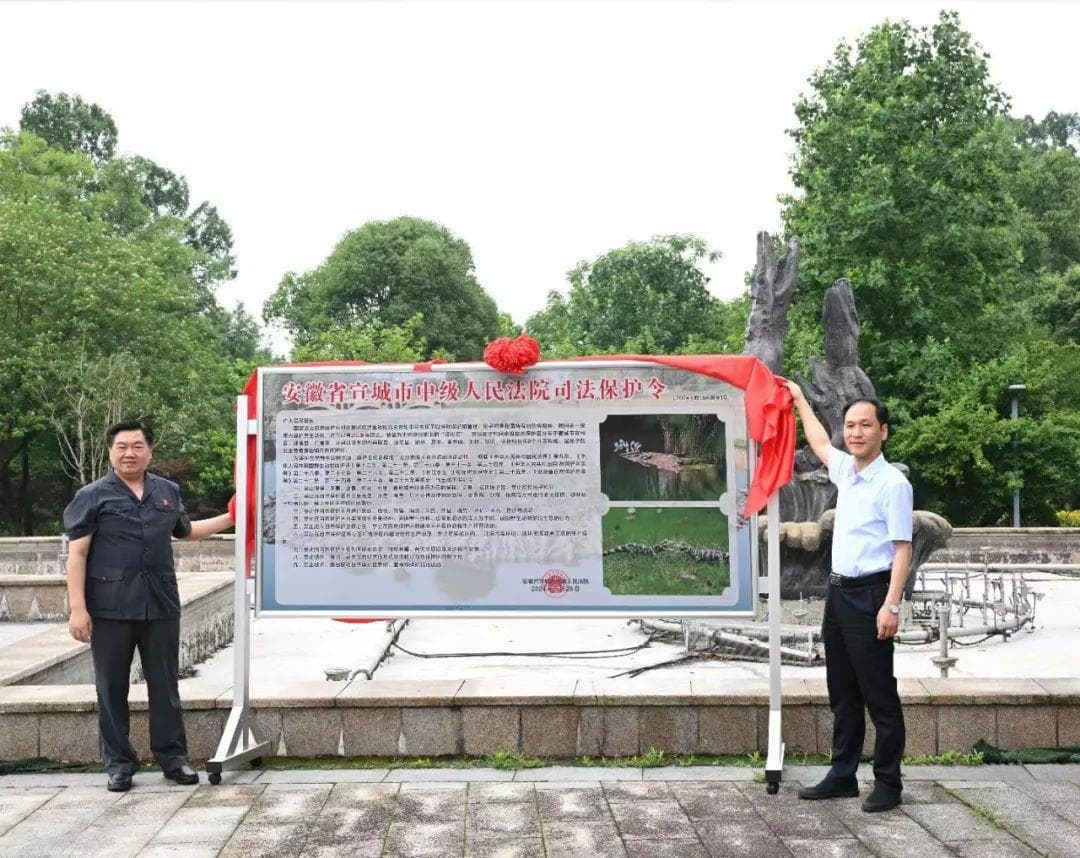 全国首个！宣城发布扬子鳄司法保护令