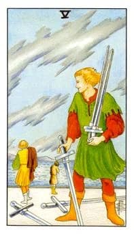 宝剑五（Five of Swords）塔罗牌：纷争