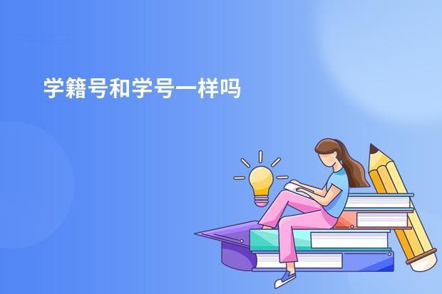 学籍号和学号的区别及学籍号构成规则详解