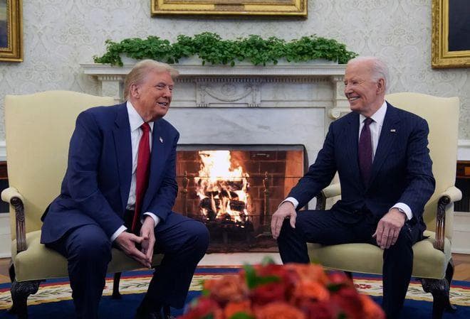特朗普就职典礼：拜登出席，米歇尔等民主党人缺席