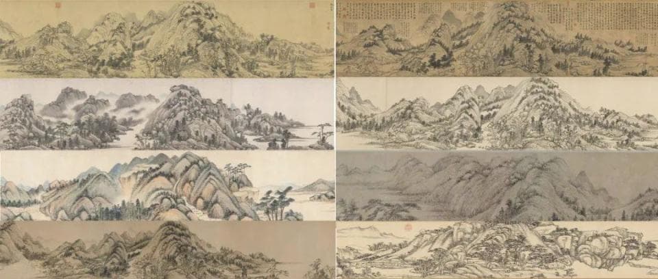 《富春山居图》及十幅历代仿本高清长卷汇总