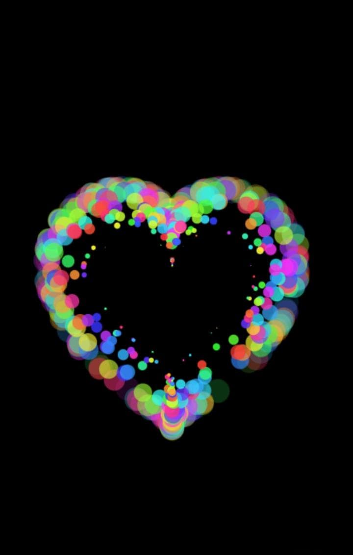 炫彩爱心粒子动画的实现（HTML5 + Canvas）