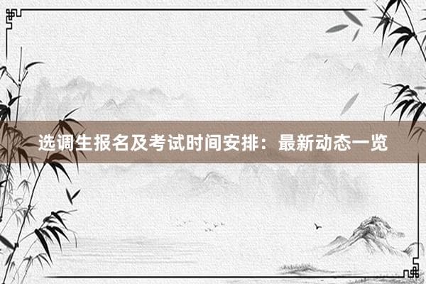 上海选调生报名：流程详解与备考指南