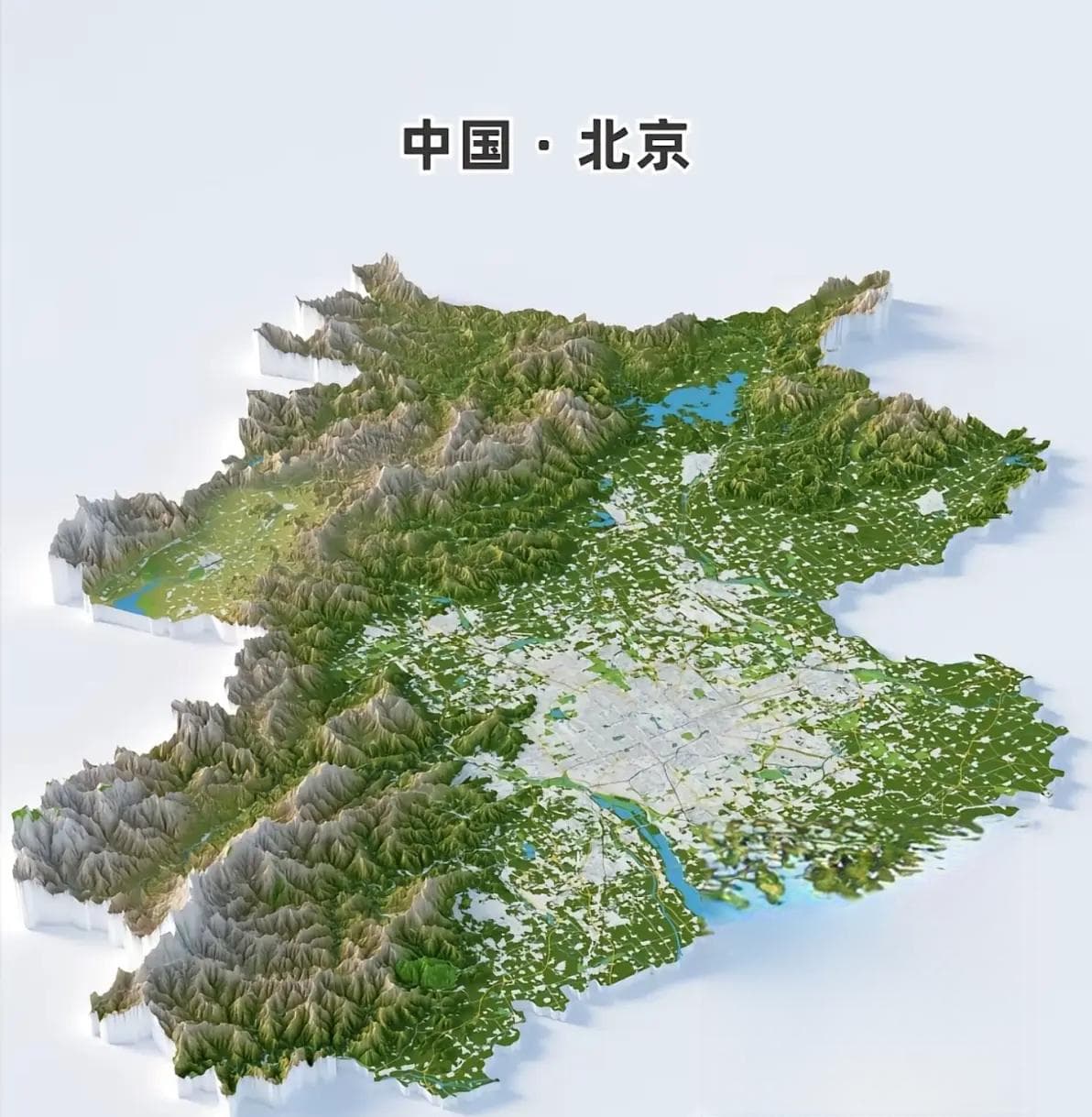 北京地形：山河拱卫塑生态，平野延绵助繁华