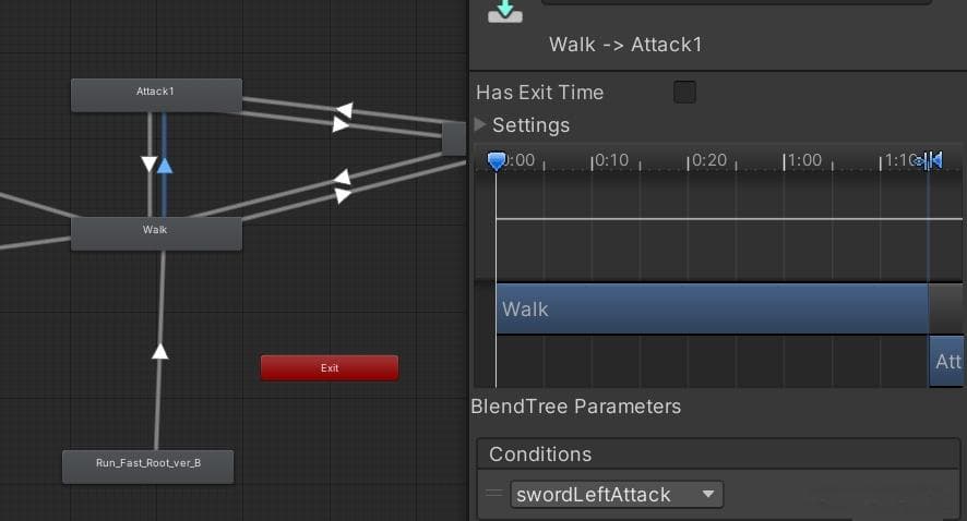 Unity动画连招的实现方式