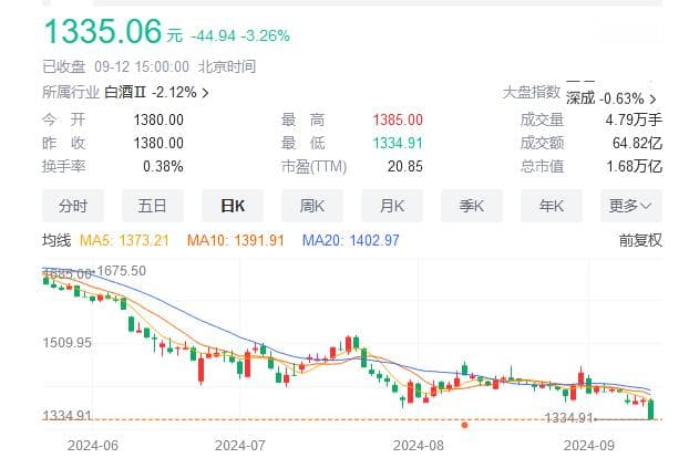 华为概念爆发，白酒股创新低