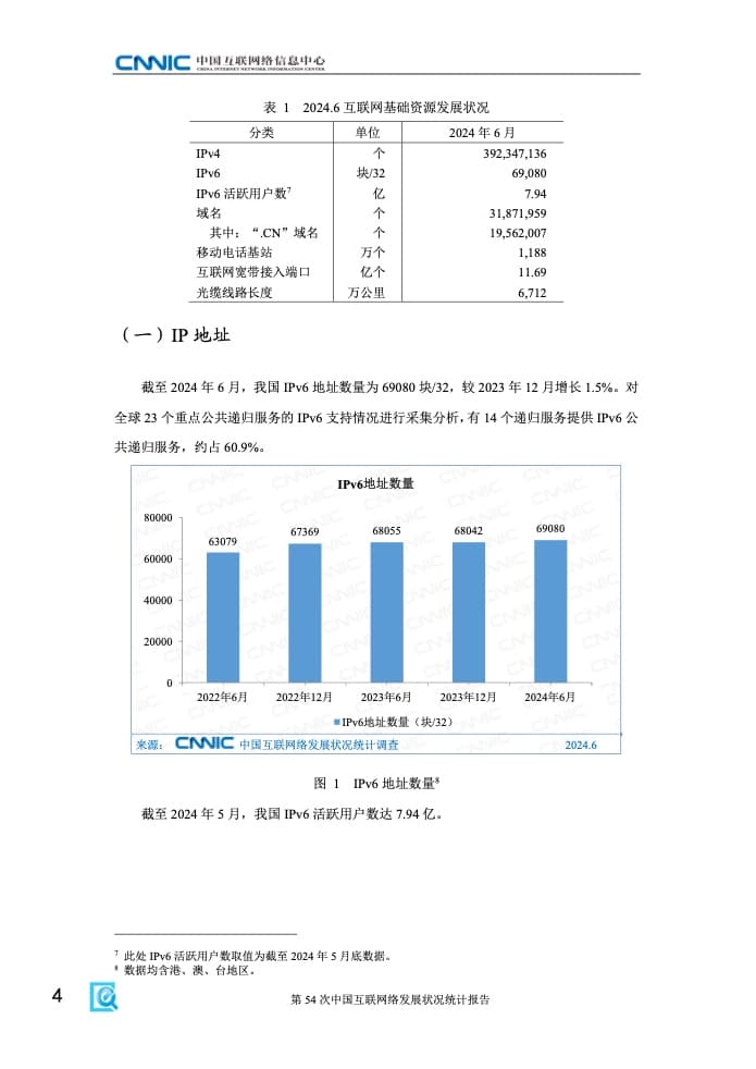 CNNIC：第54次中国互联网络发展状况统计报告