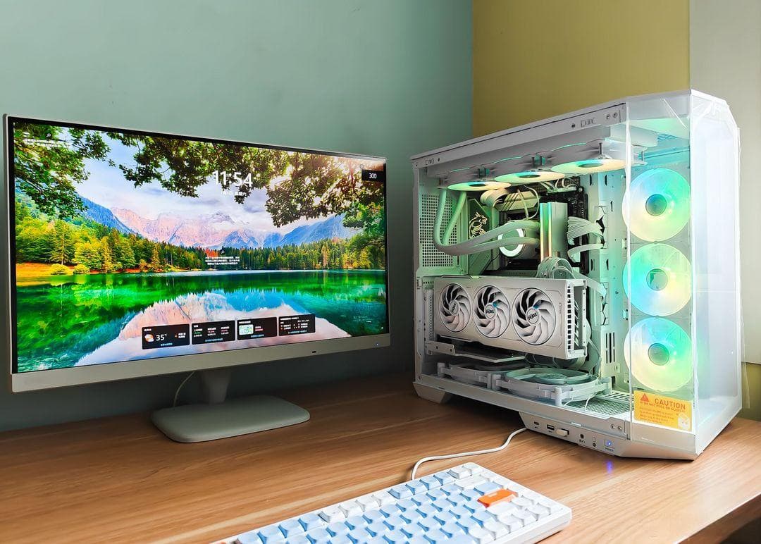 实测：显卡竖装真的会影响散热吗？CPU、GPU、SSD温度对比揭晓