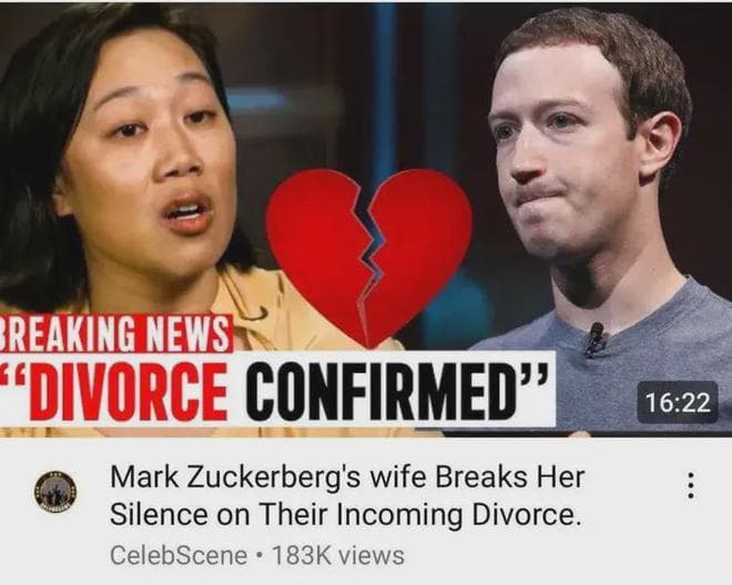扎克伯格离婚传闻升级，华裔妻子或公开发声。