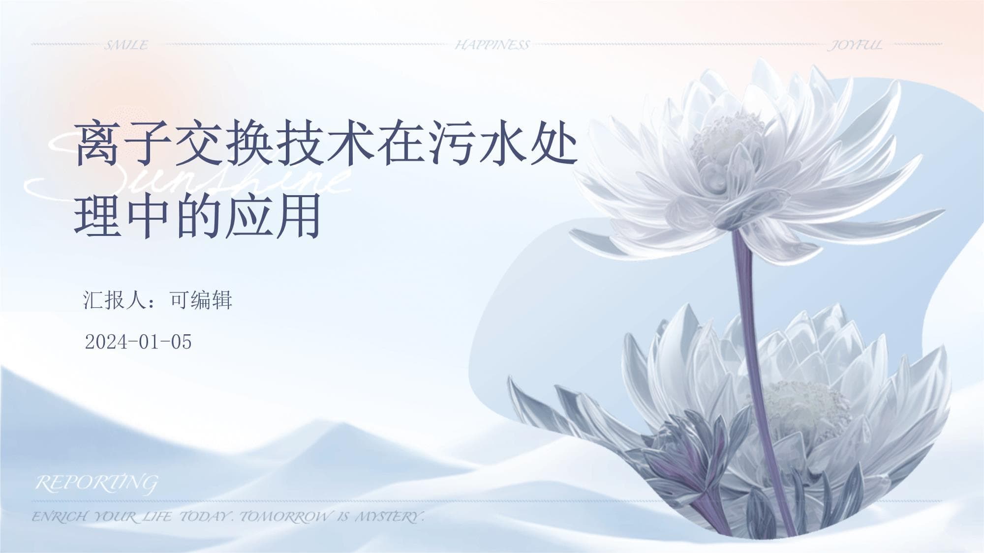 离子交换技术在污水处理中的应用