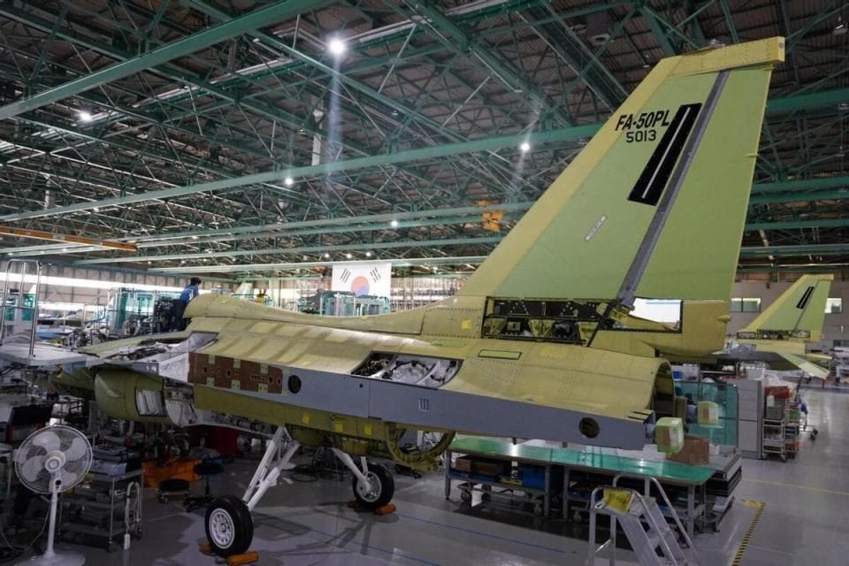 韩国开始为波兰生产FA-50PL轻型战斗机 耗资23亿美元共订购36架