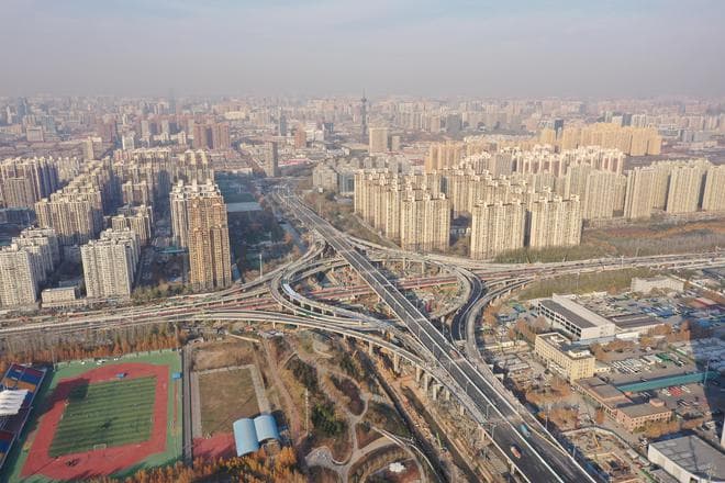 裕翔街南二环立交桥主线通车，石家庄的桥桥桥桥，千姿百态