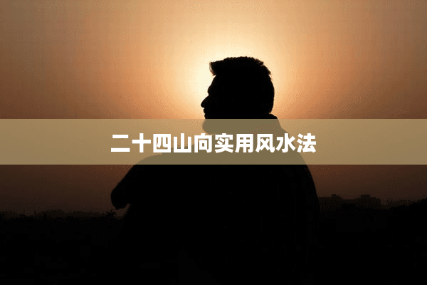 二十四山向实用风水法
